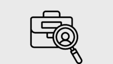 IAE image of a bag and a magnifying glass icon