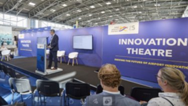 IAE25 press release image of the Innovation Theatre at inter airport Europe 2025