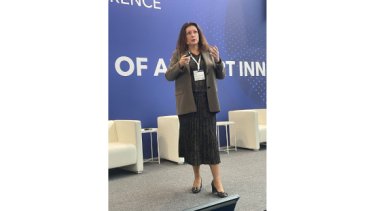 IAE25 press release image of Laila Odina, Chairperson,  RIX Riga Airport